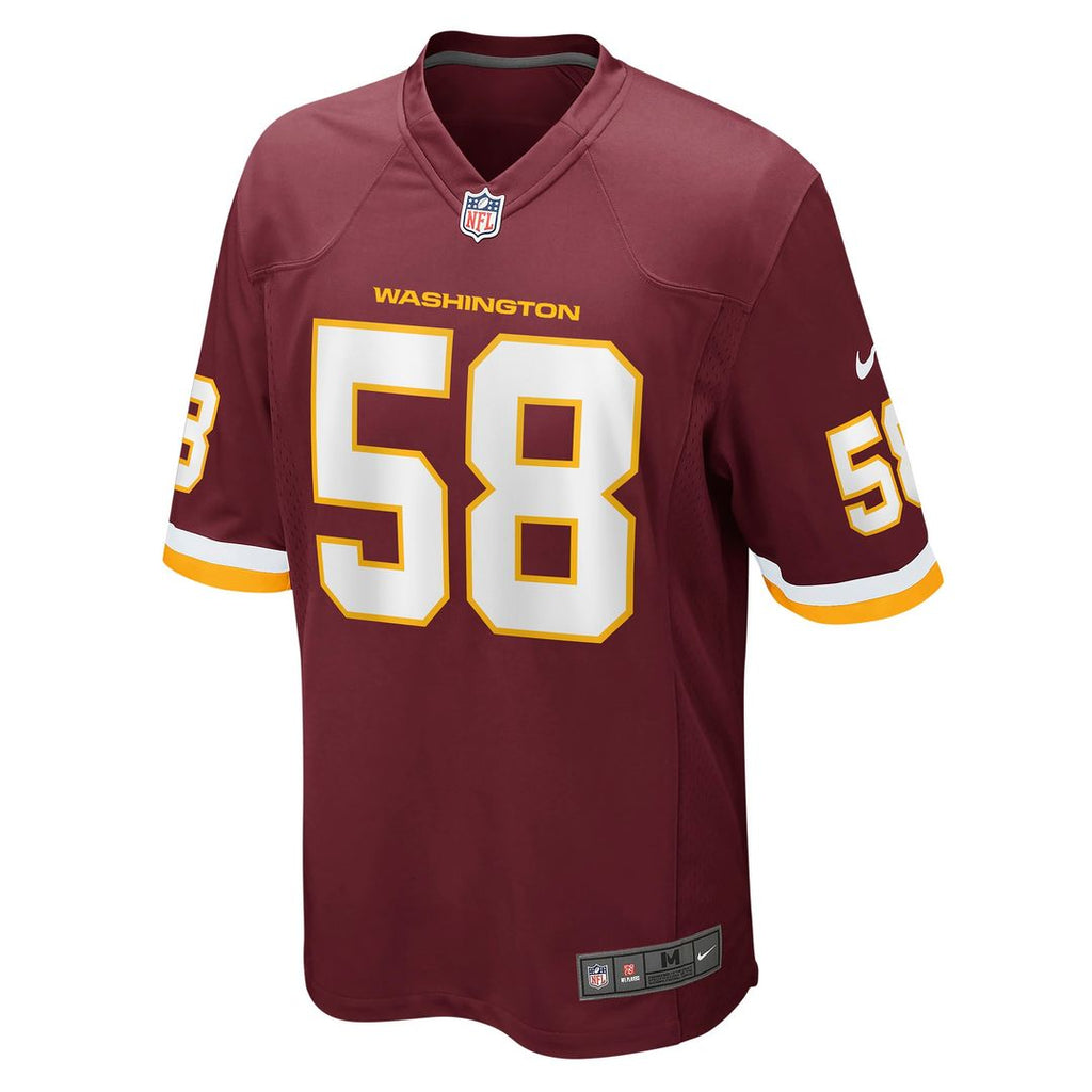 Men's Nike Washington Football Team Shaka Toney Burgundy Game NFL Jersey