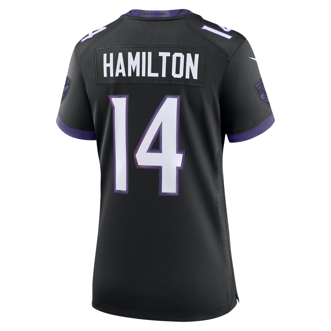 Women's Nike Baltimore Ravens Kyle Hamilton Purple Team Game NFL Jersey