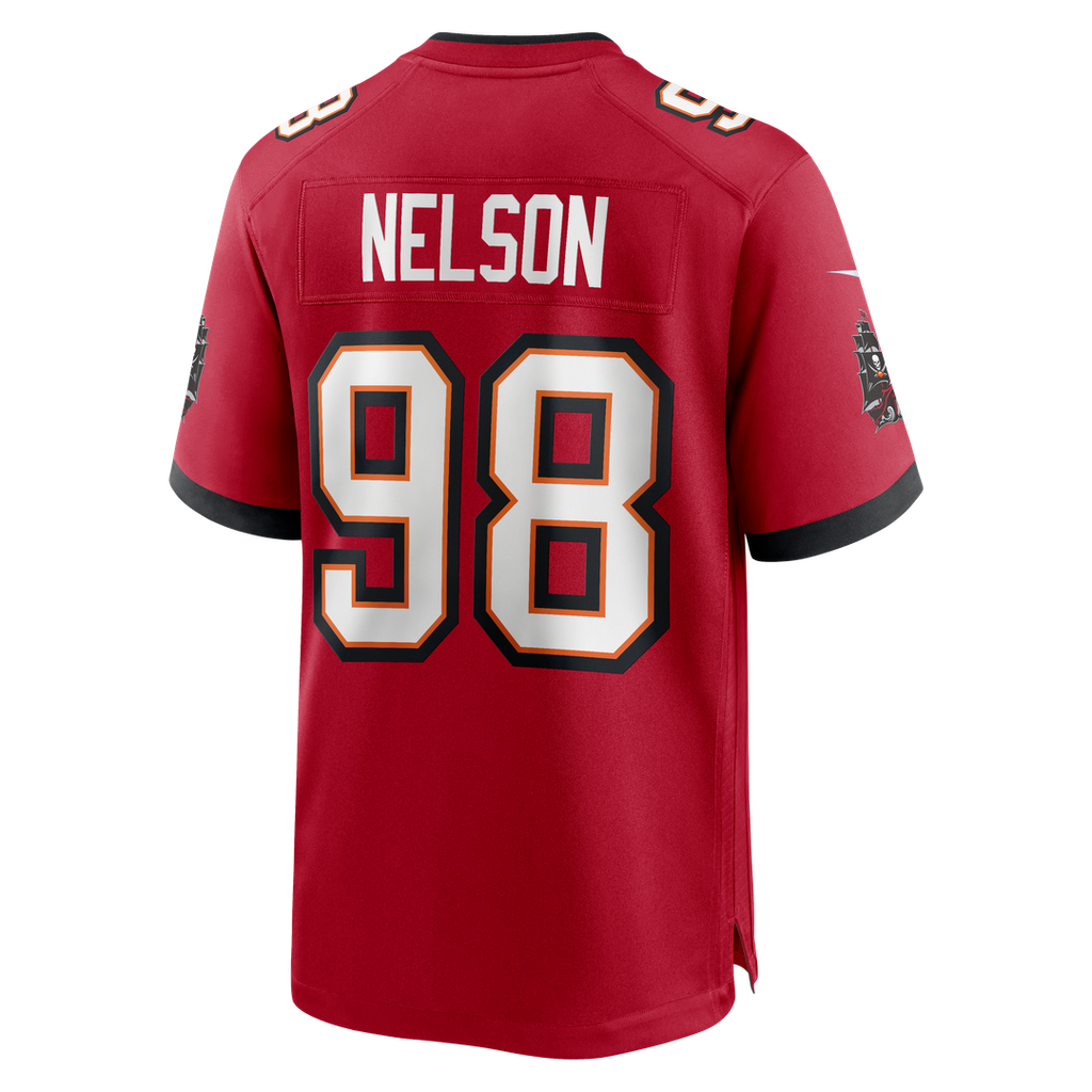 Men's Nike Tampa Bay Buccaneers Anthony Nelson Red Game NFL Jersey