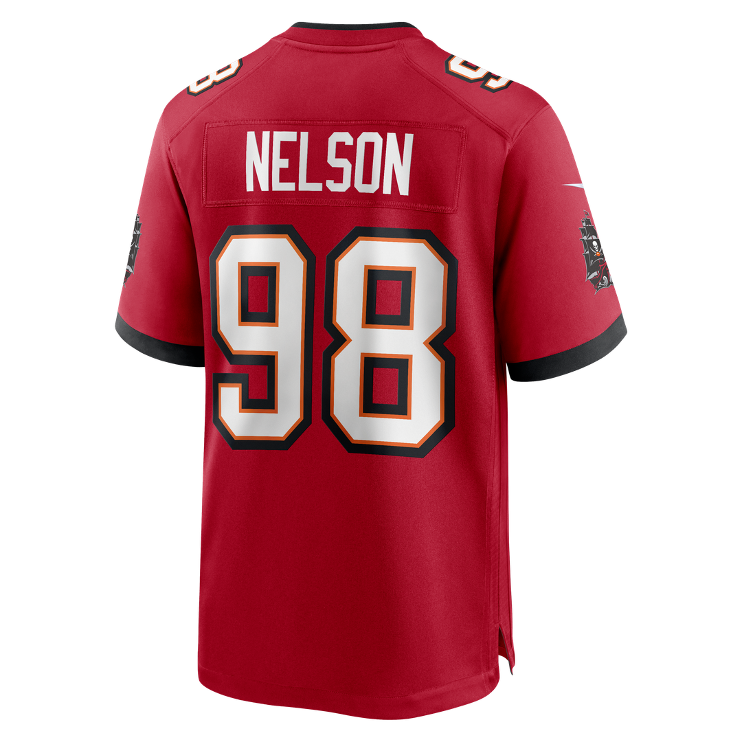 Men's Nike Tampa Bay Buccaneers Anthony Nelson Red Game NFL Jersey