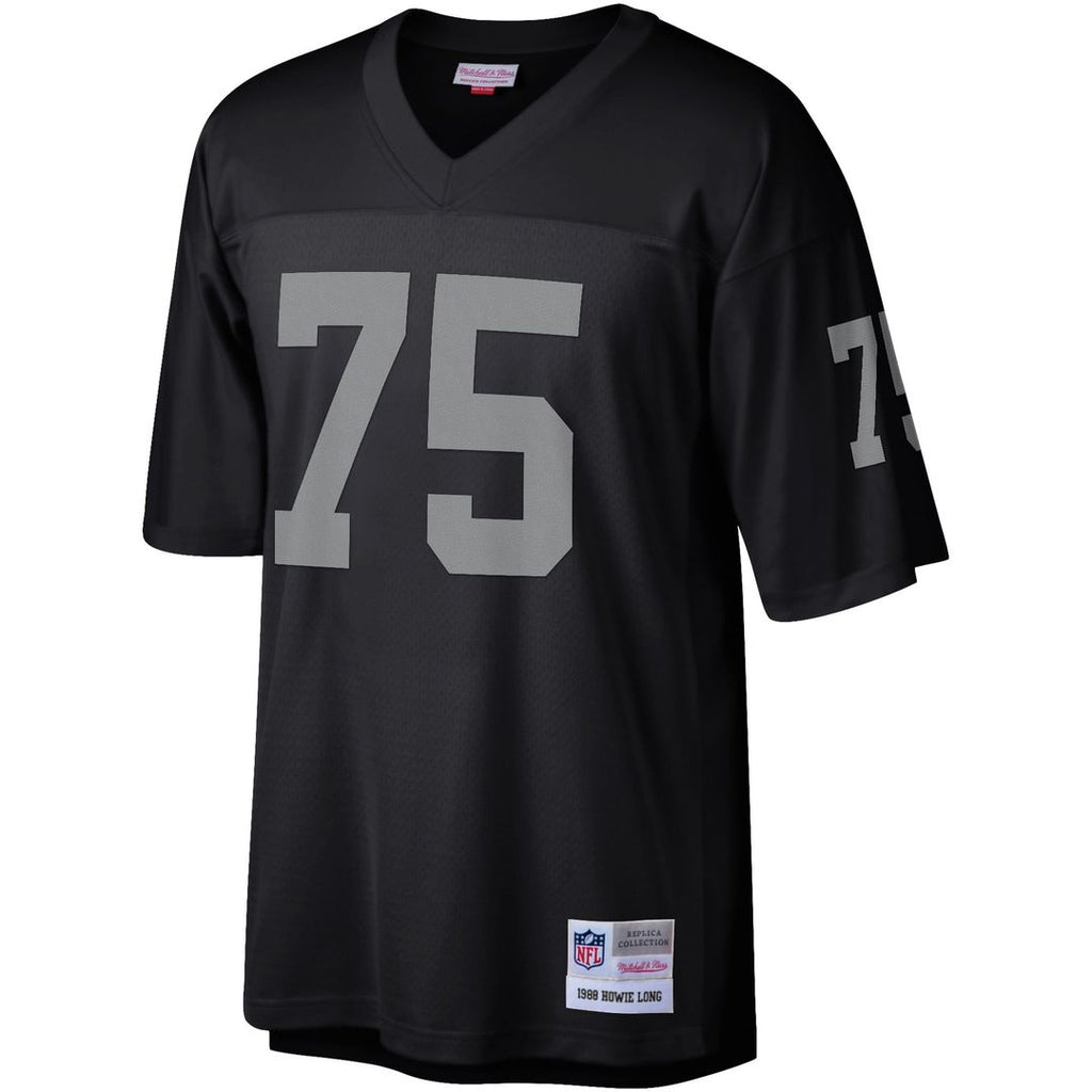 Men's Mitchell & Ness Las Vegas Raiders Howie Long Black Legacy Replica NFL Jersey