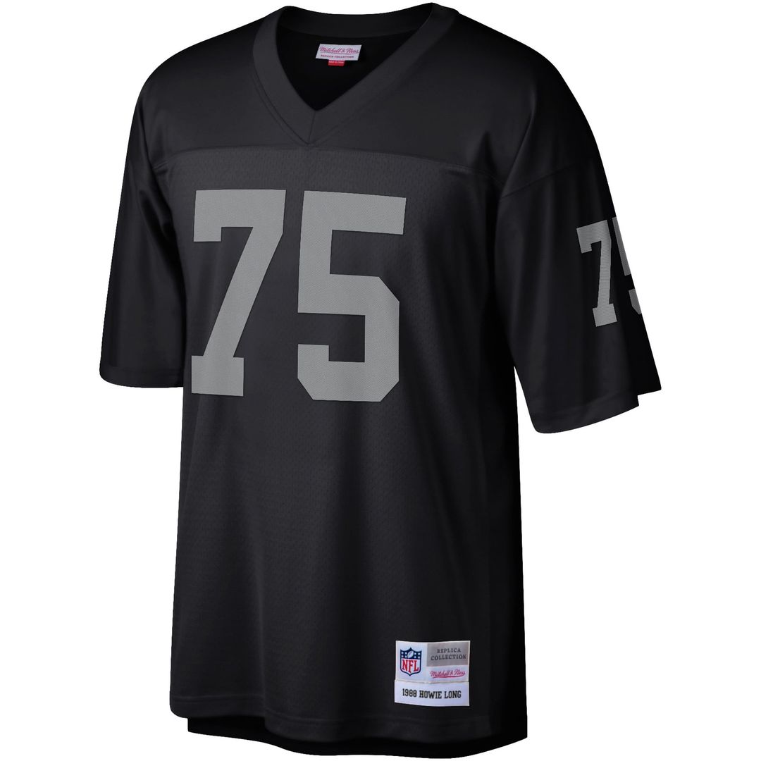 Men's Mitchell & Ness Las Vegas Raiders Howie Long Black Legacy Replica NFL Jersey