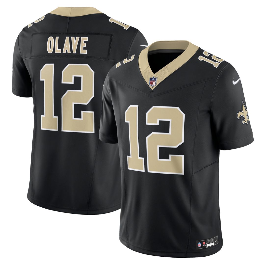 Men's Nike New Orleans Saints Chris Olave Gold Gameday Golds Alternate Vapor F.U.S.E. Limited NFL Jersey