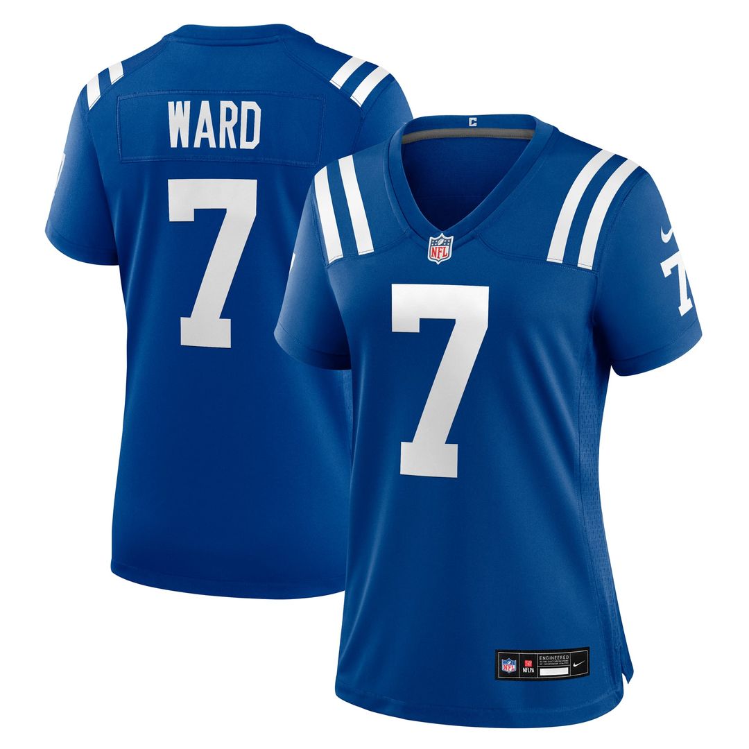 Women's Nike Indianapolis Colts Charvarius Ward Royal Team Game NFL Jersey