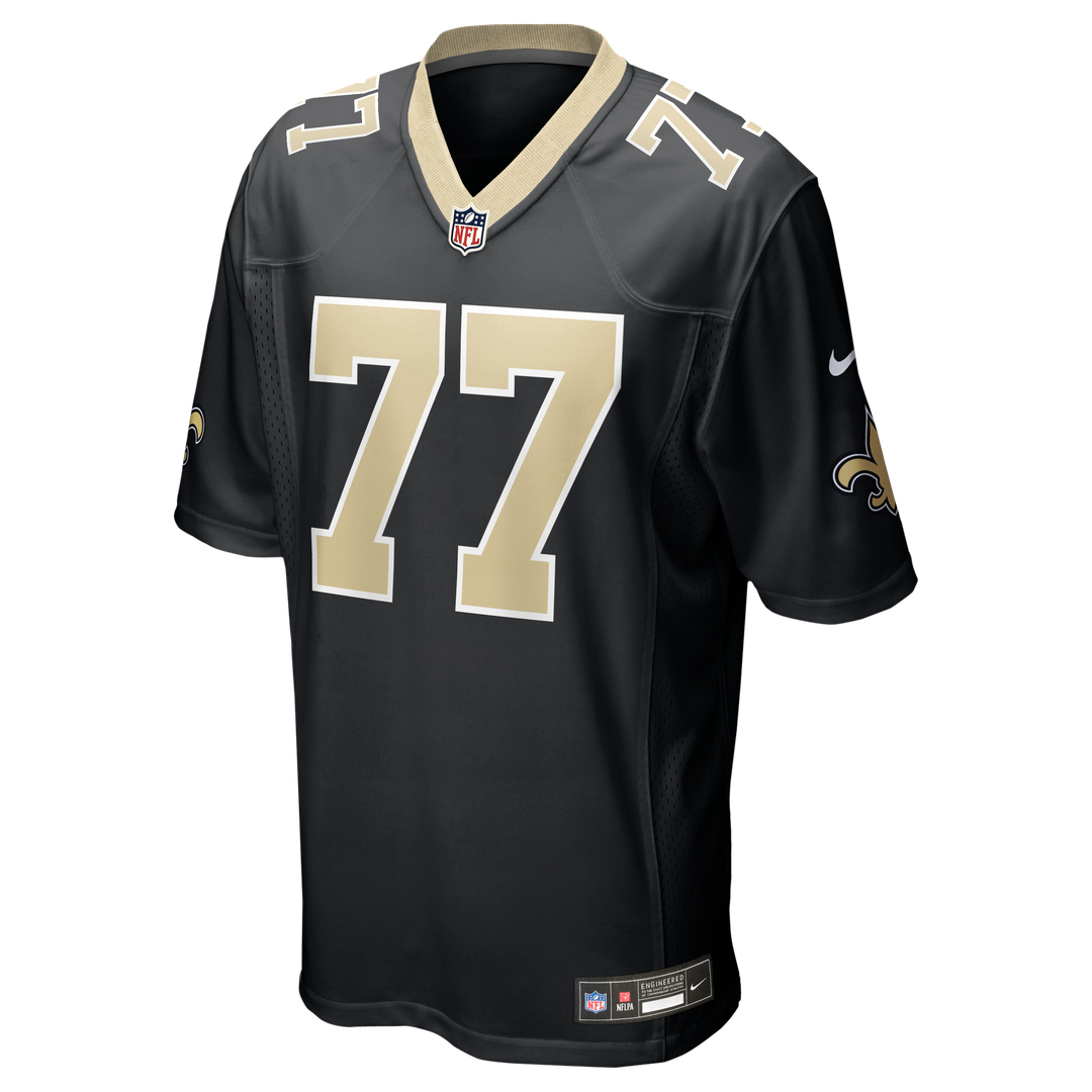 Men's Nike New Orleans Saints Dillon Radunz Black Team Game NFL Jersey