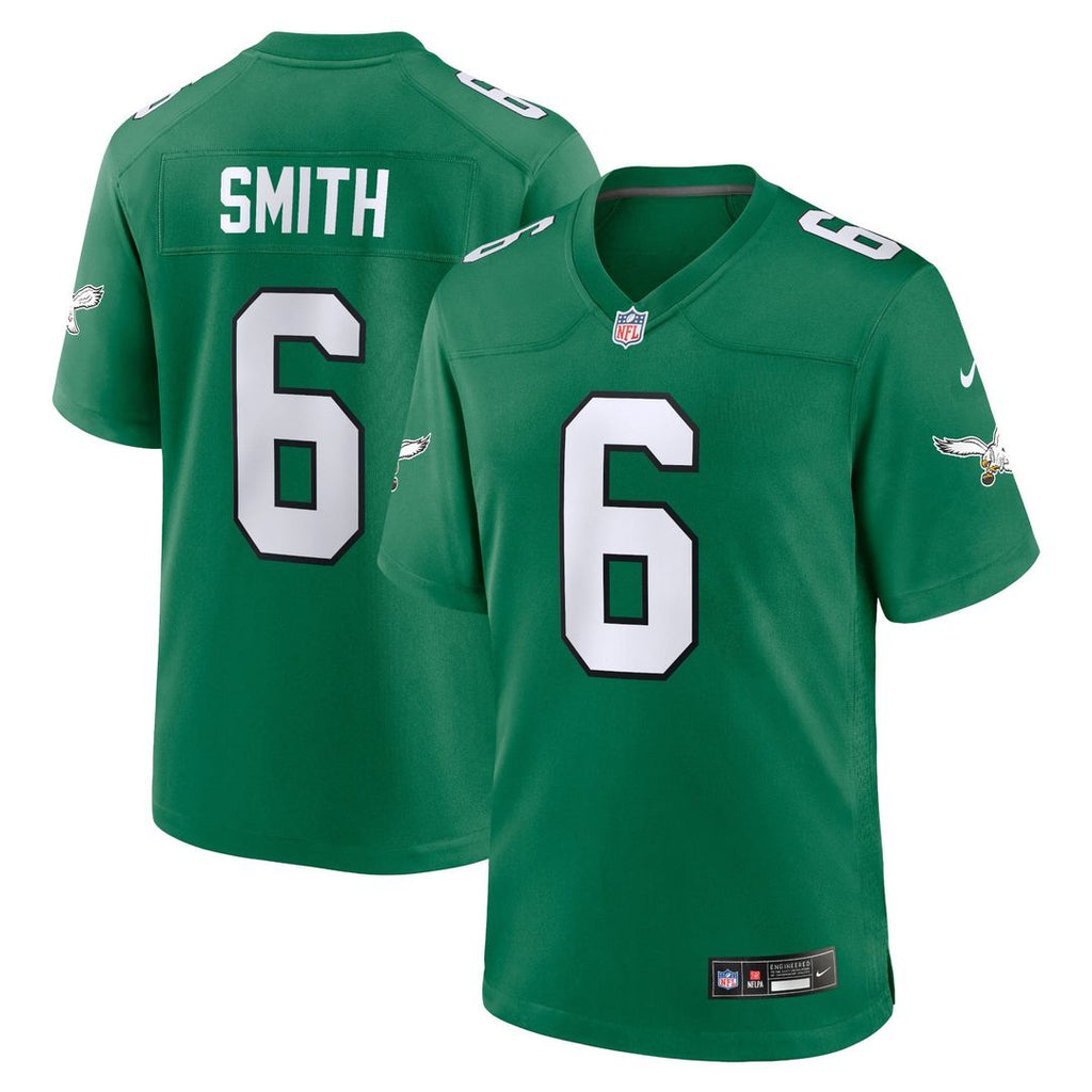 Men's Nike Philadelphia Eagles DeVonta Smith Kelly Green Alternate Game Player NFL Jersey