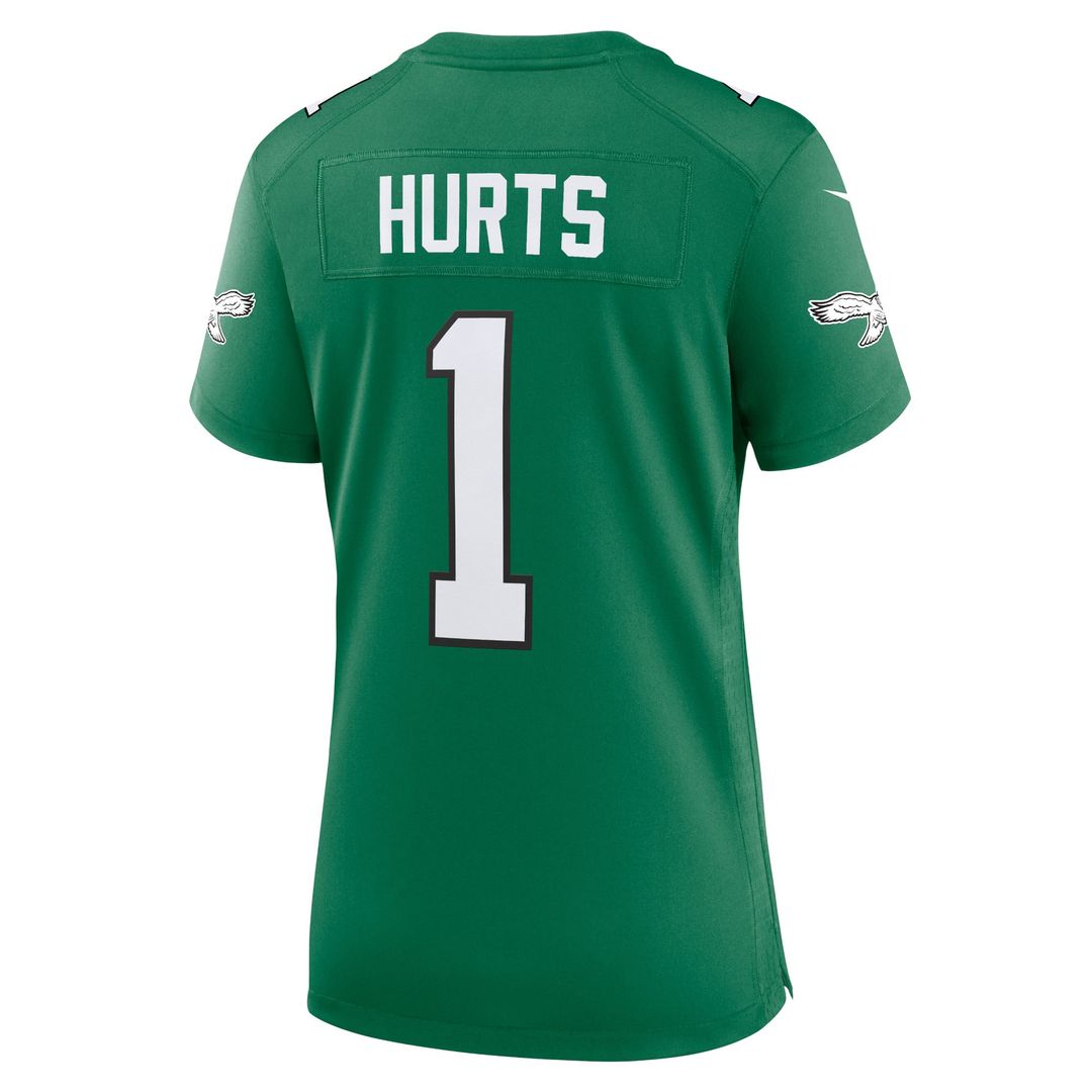 Women's Nike Philadelphia Eagles Jalen Hurts Kelly Green Game Player NFL Jersey