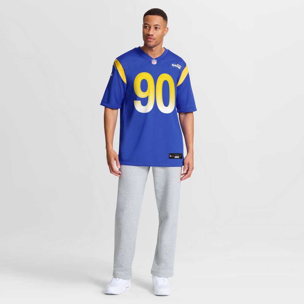Men's Nike Los Angeles Rams Earnest Brown IV Royal Team Game NFL Jersey