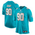 Men's Nike Miami Dolphins Kenneth Grant Aqua Team Game NFL Jersey