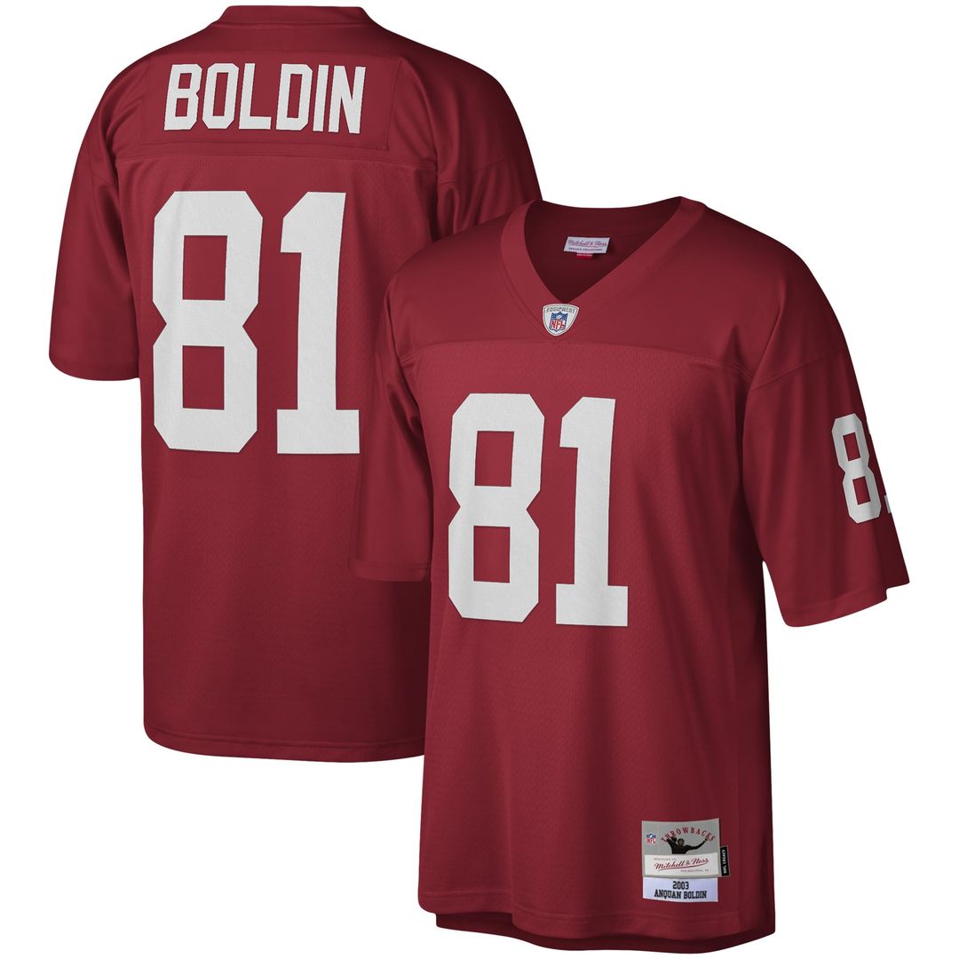 Men's Mitchell & Ness Arizona Cardinals Anquan Boldin Cardinal Legacy Replica NFL Jersey