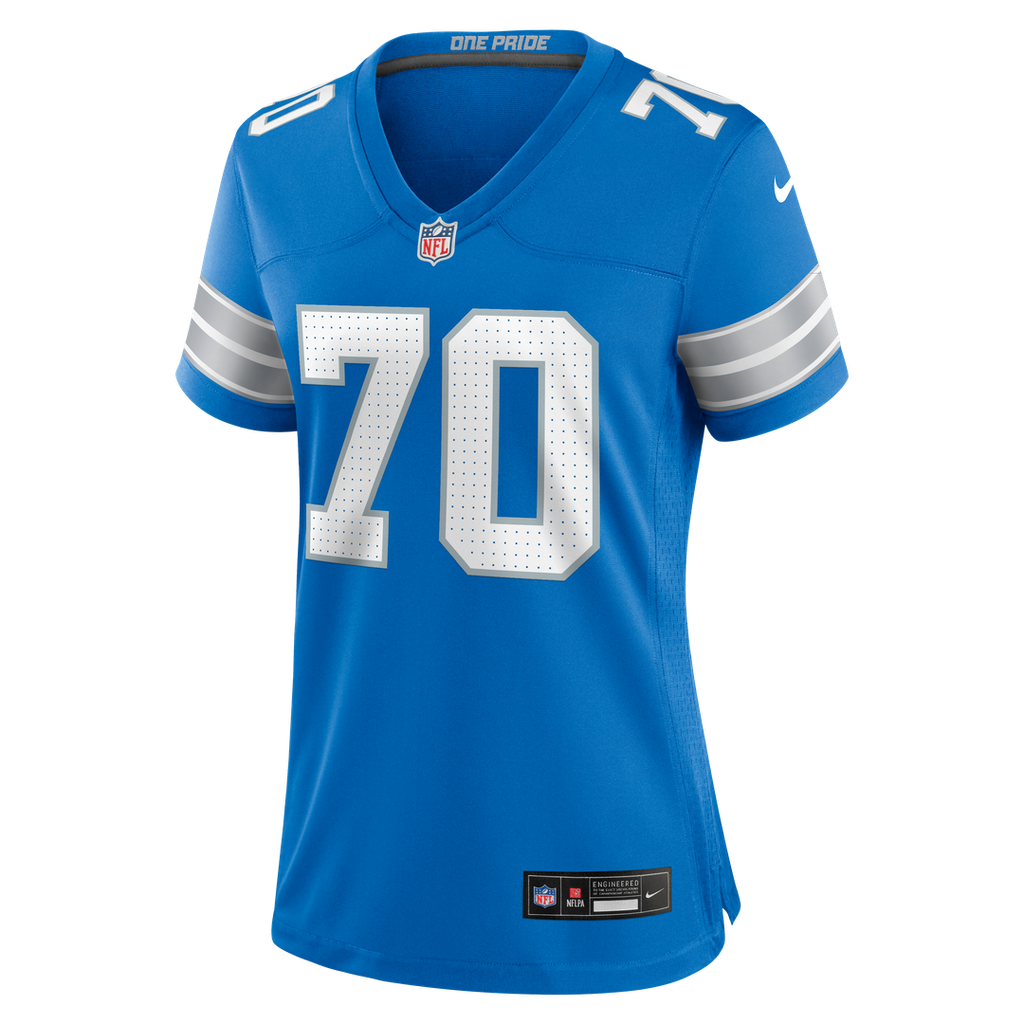 Women's Nike Detroit Lions Juice Scruggs Blue Team Game NFL Jersey
