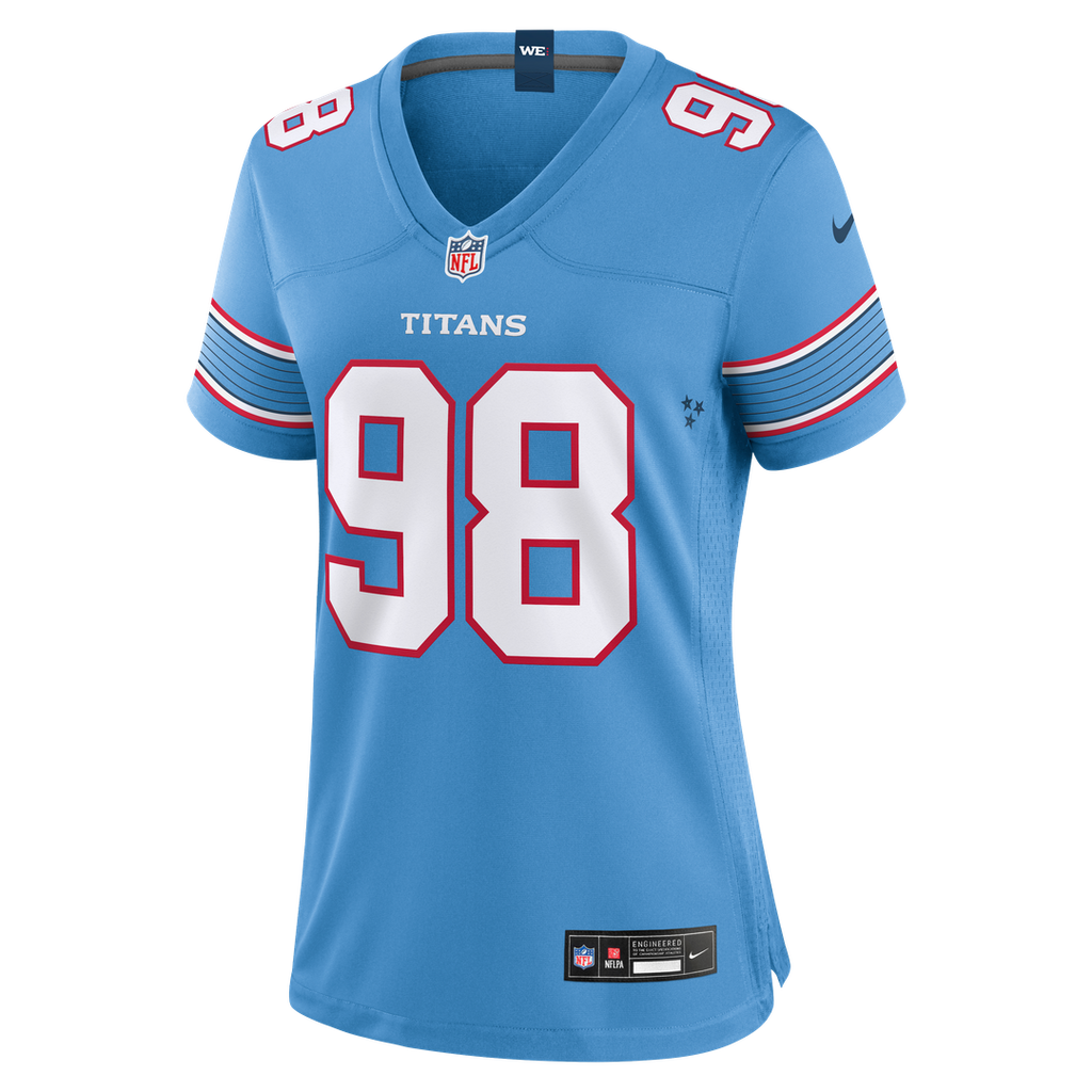 Women's Nike Tennessee Titans Jeffery Simmons White Game NFL Jersey