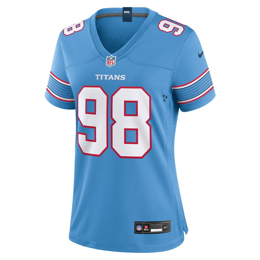 Women's Nike Tennessee Titans Jeffery Simmons White Game NFL Jersey