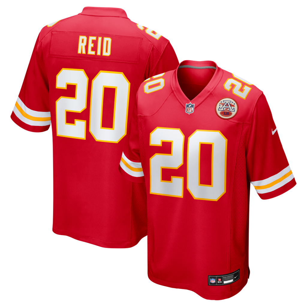 Men's Nike Kansas City Chiefs Justin Reid Red Game NFL Jersey