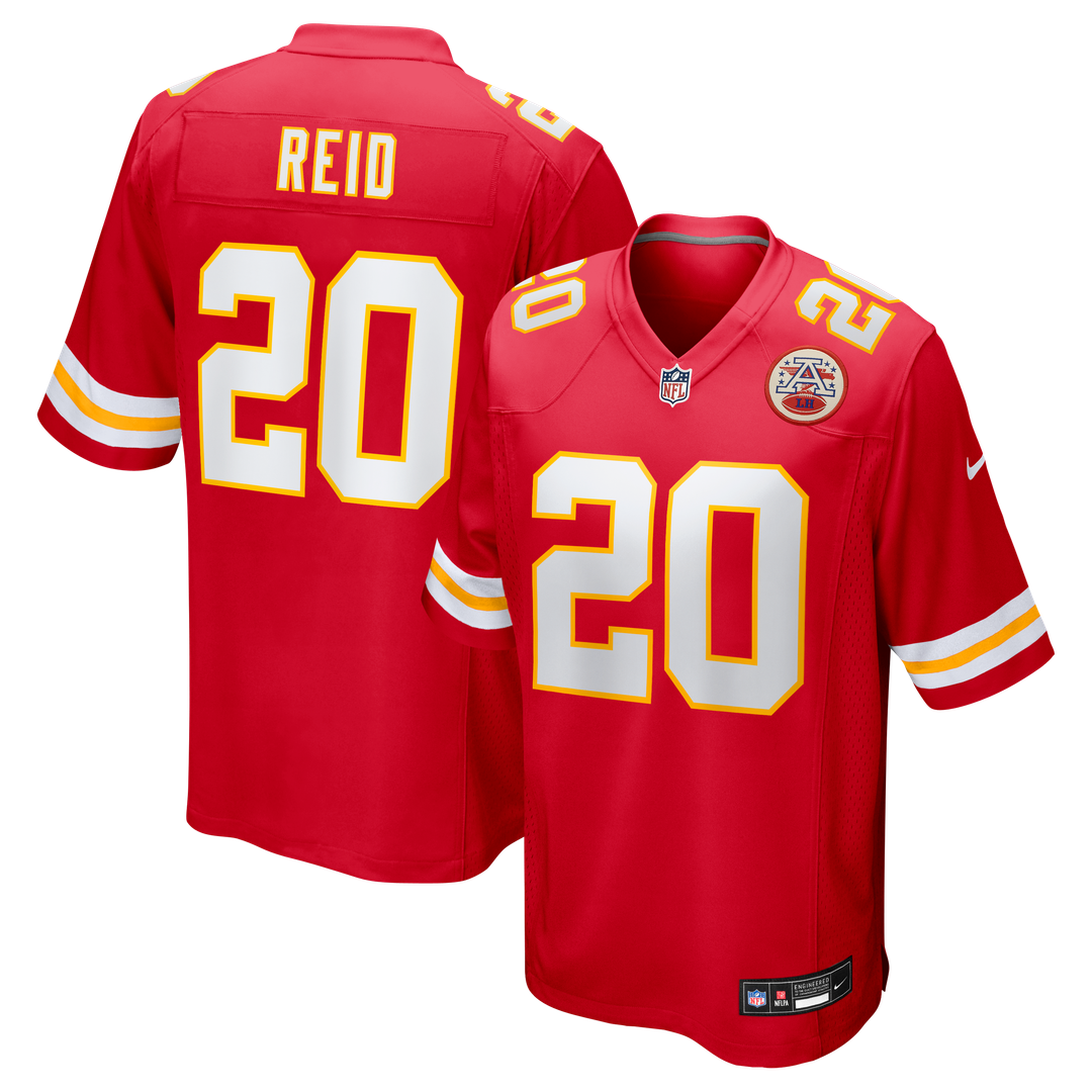 Men's Nike Kansas City Chiefs Justin Reid Red Game NFL Jersey