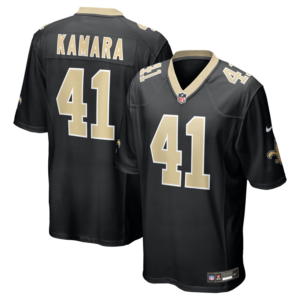 Men's Nike New Orleans Saints Alvin Kamara Black Game NFL Jersey