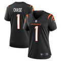 Women's Nike Cincinnati Bengals Ja'Marr Chase Black Game NFL Jersey