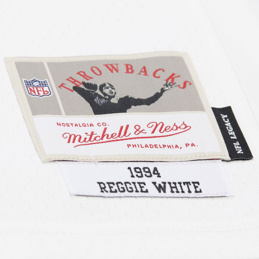 Men's Mitchell & Ness Green Bay Packers Reggie White White 1994 Legacy Replica NFL Jersey