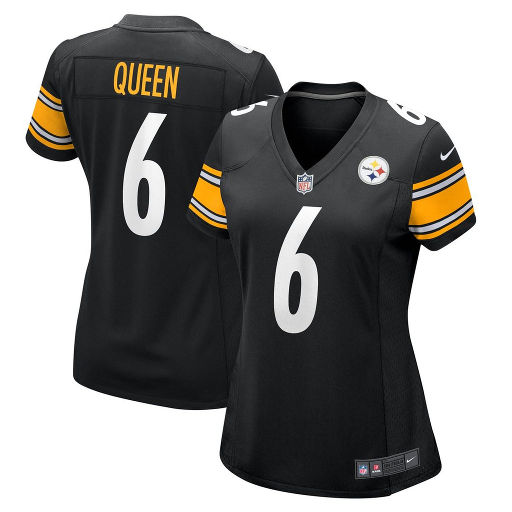 Women's Nike Pittsburgh Steelers Patrick Queen Black Game Player NFL Jersey