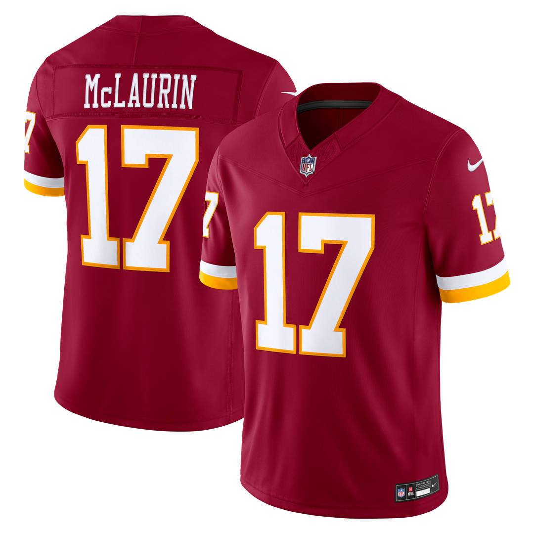 Men's Nike Washington Commanders Terry McLaurin White Vapor F.U.S.E. Stitched Limited NFL Jersey