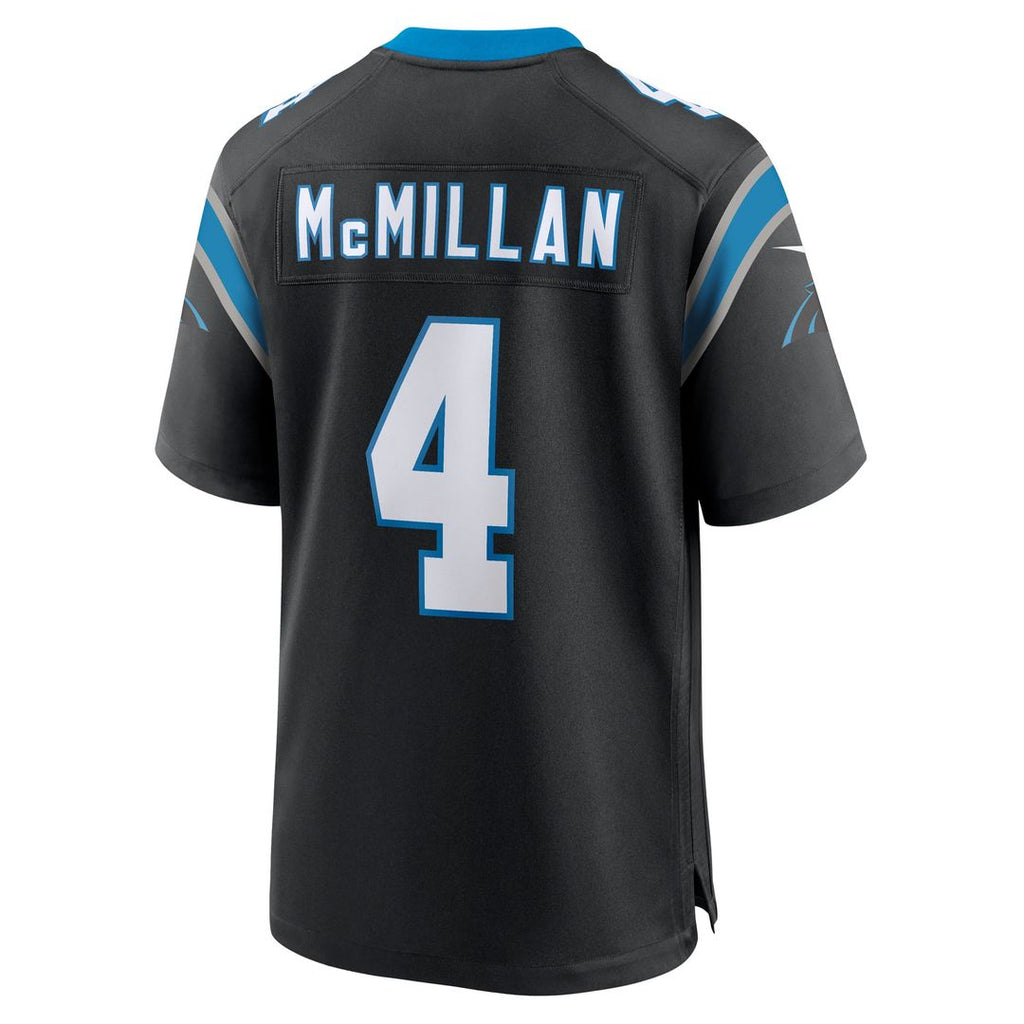 Men's Nike Carolina Panthers Tetairoa McMillan Black Team Game NFL Jersey