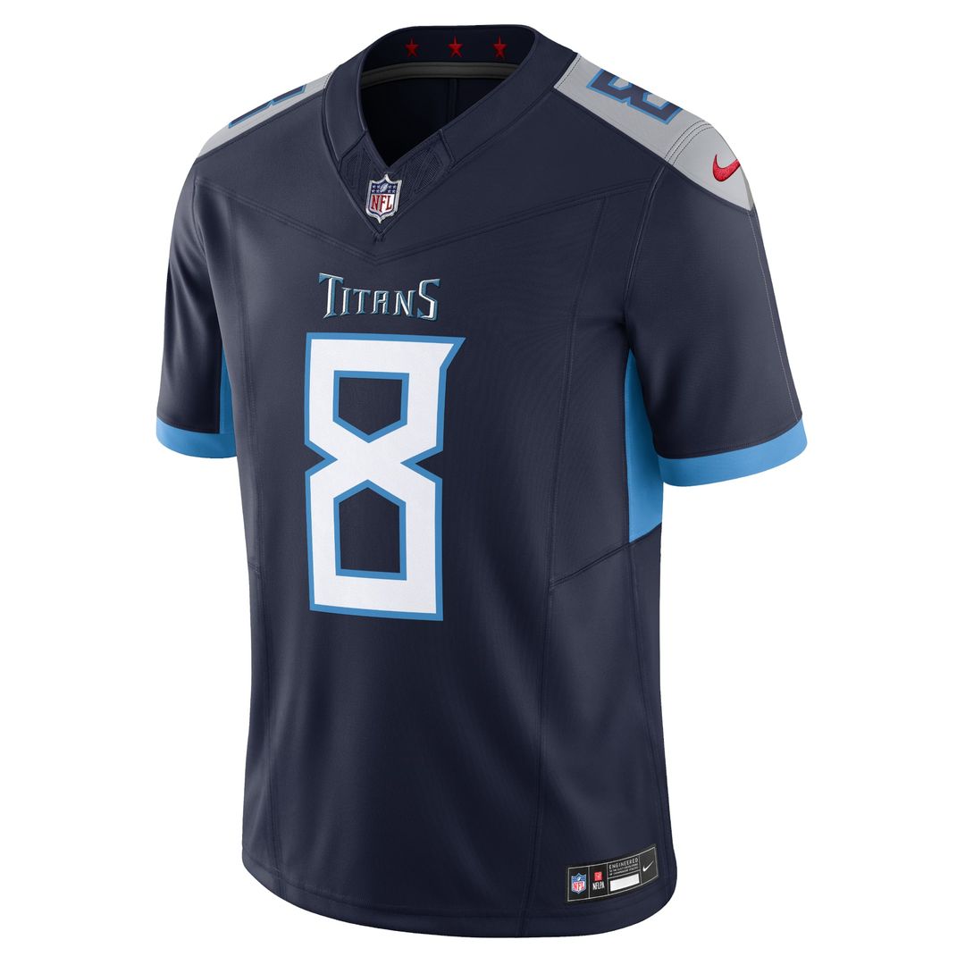 Men's Nike Tennessee Titans Will Levis Navy Vapor F.U.S.E. Limited NFL Jersey