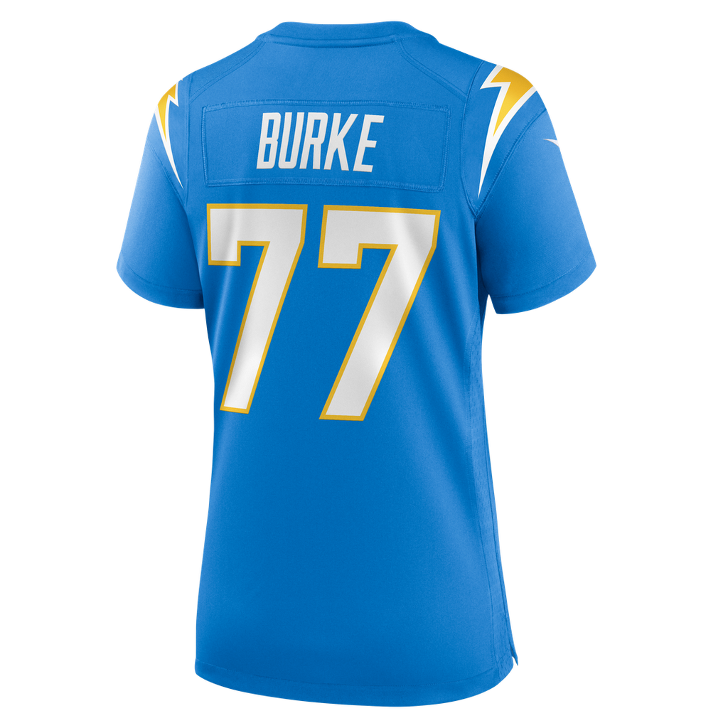 Women's Nike Los Angeles Chargers Travis Burke Powder Blue Team Game NFL Jersey