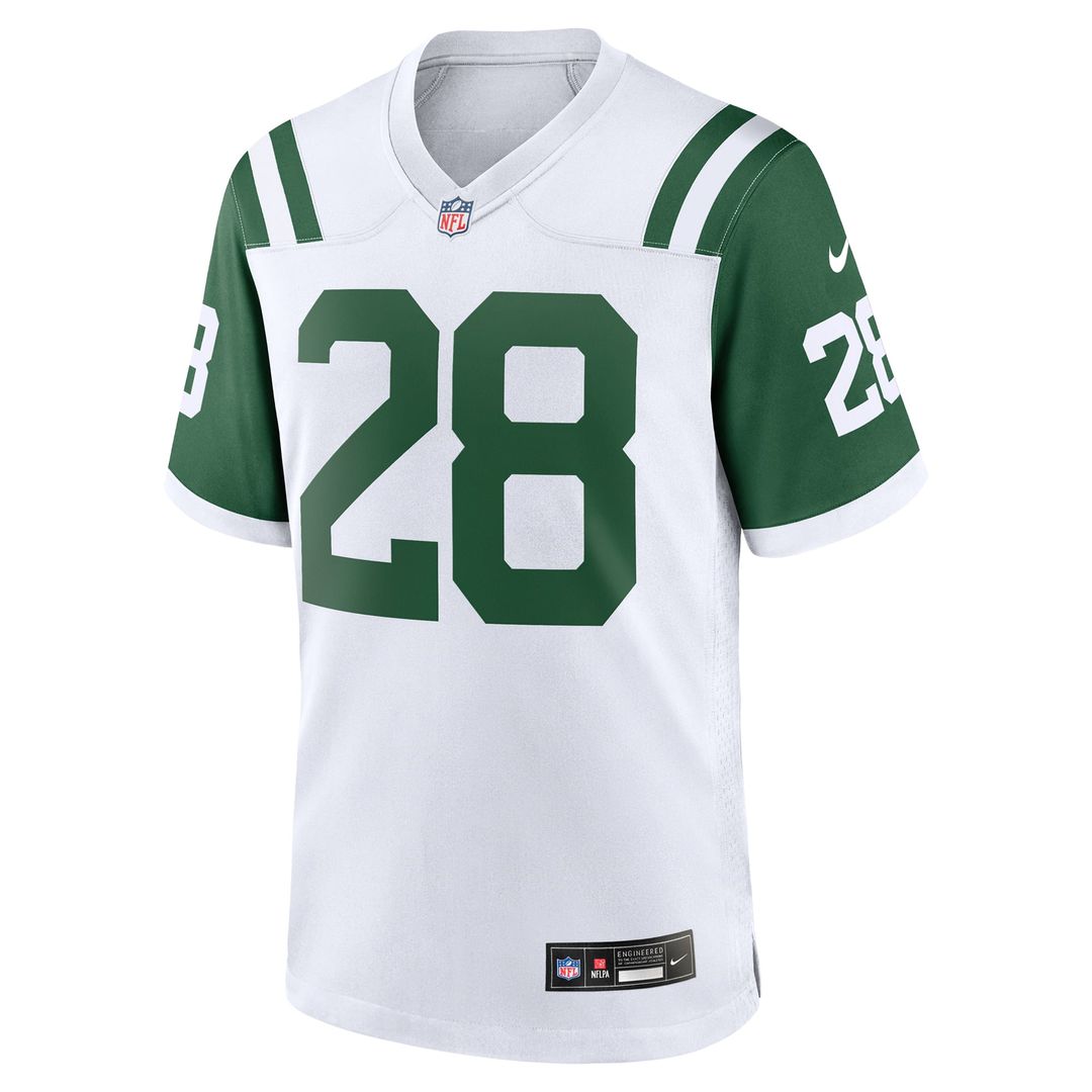 Men's Nike New York Jets Curtis Martin White Retired Player Alternate Game NFL Jersey