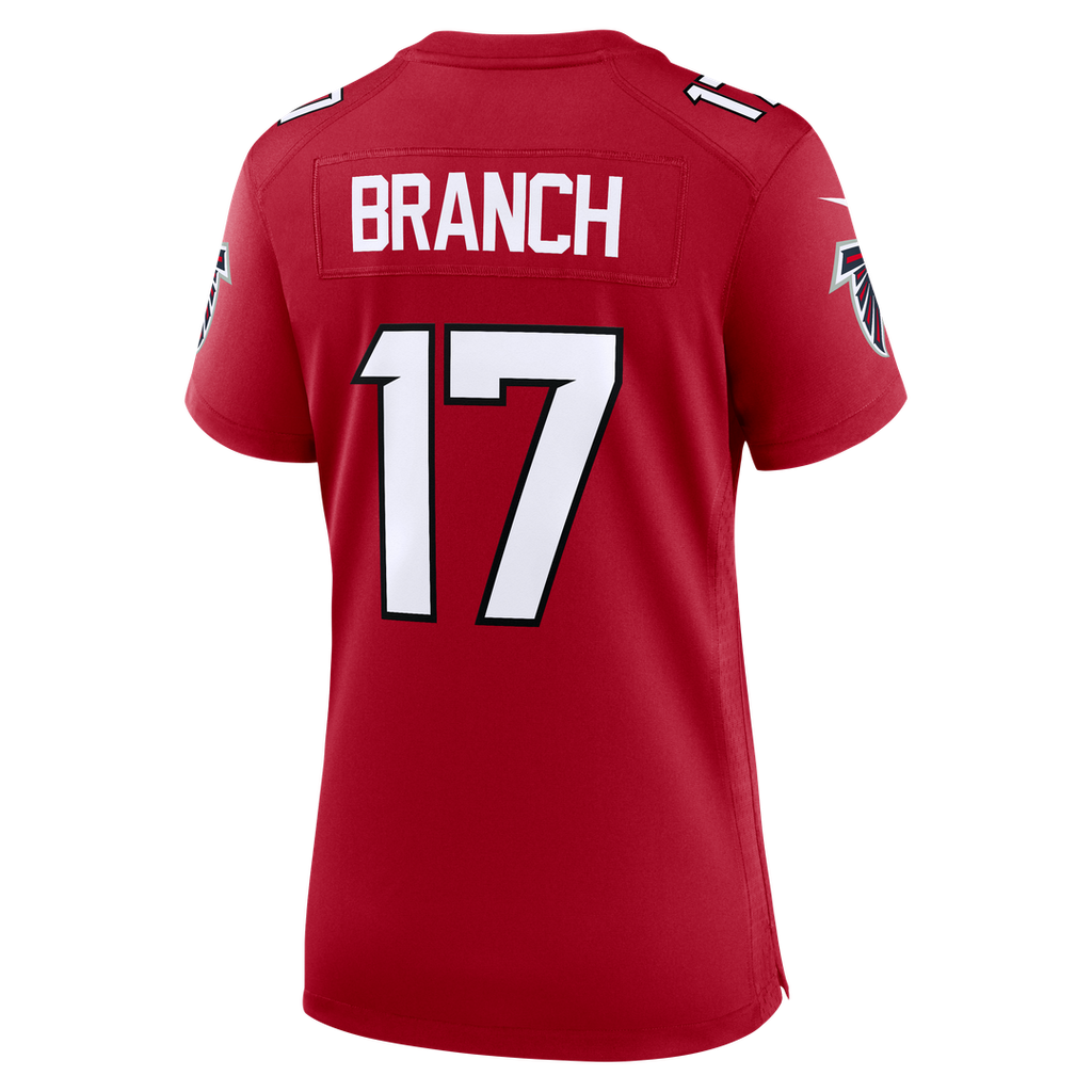 Women's Nike Atlanta Falcons Zachariah Branch Red Team Game NFL Jersey