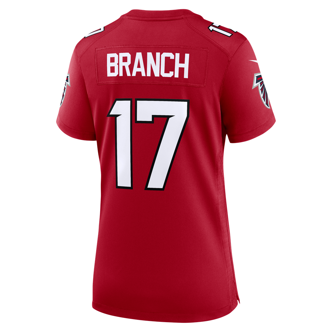 Women's Nike Atlanta Falcons Zachariah Branch Red Team Game NFL Jersey