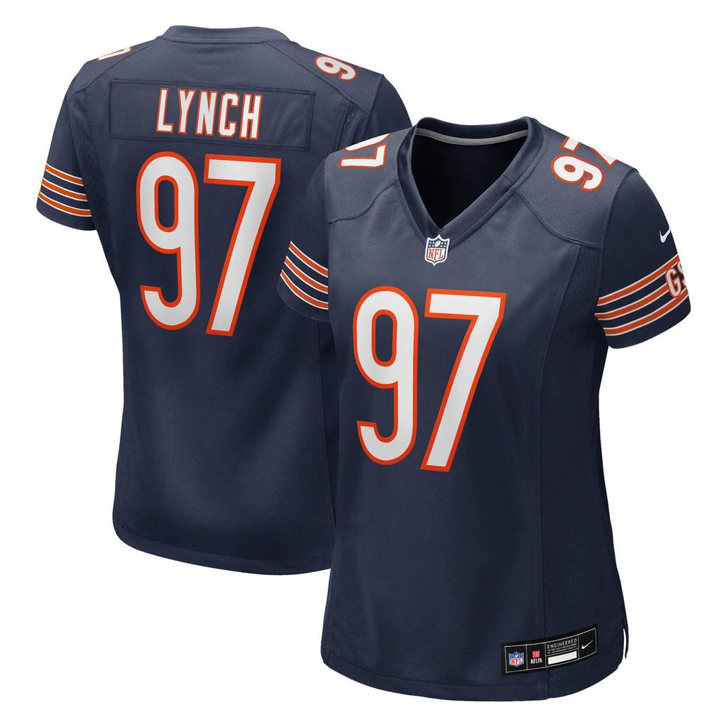 Women's Nike Chicago Bears James Lynch Navy Team Game NFL Jersey