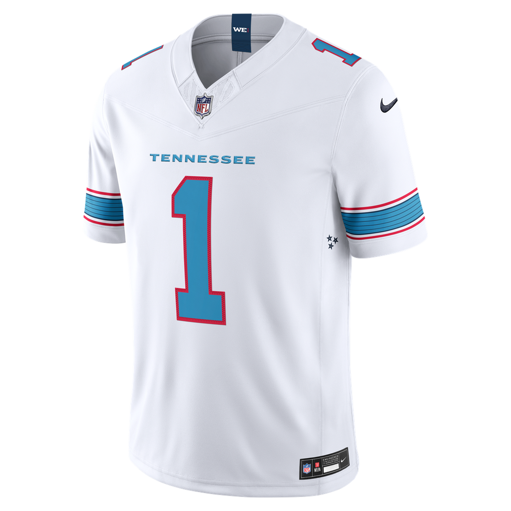 Men's Nike Tennessee Titans Cameron Ward White Vapor F.U.S.E. Stitched Limited NFL Jersey