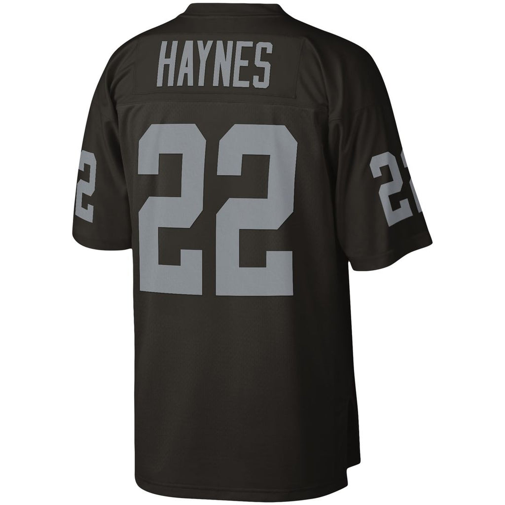 Men's Mitchell & Ness Las Vegas Raiders Mike Haynes Black Legacy Replica NFL Jersey