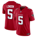 Men's Nike Atlanta Falcons Drake London Red Vapor F.U.S.E. Stitched Limited NFL Jersey