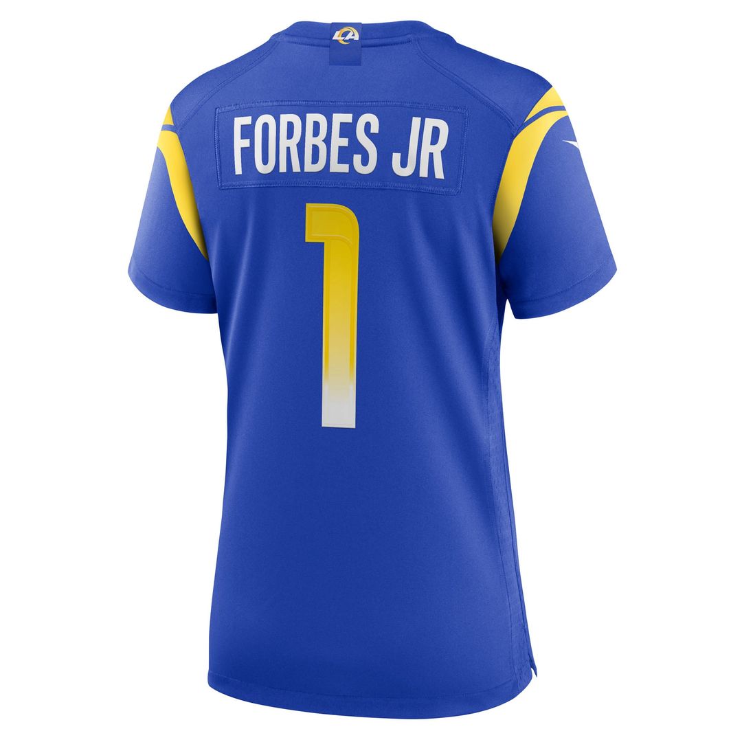Women's Nike Los Angeles Rams Emmanuel Forbes Jr. Royal Team Game NFL Jersey