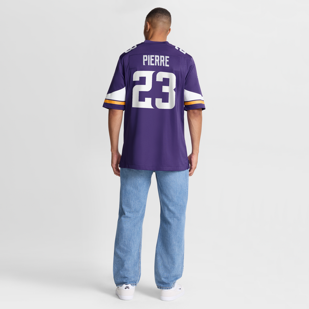 Men's Nike Minnesota Vikings James Pierre Purple Team Game NFL Jersey