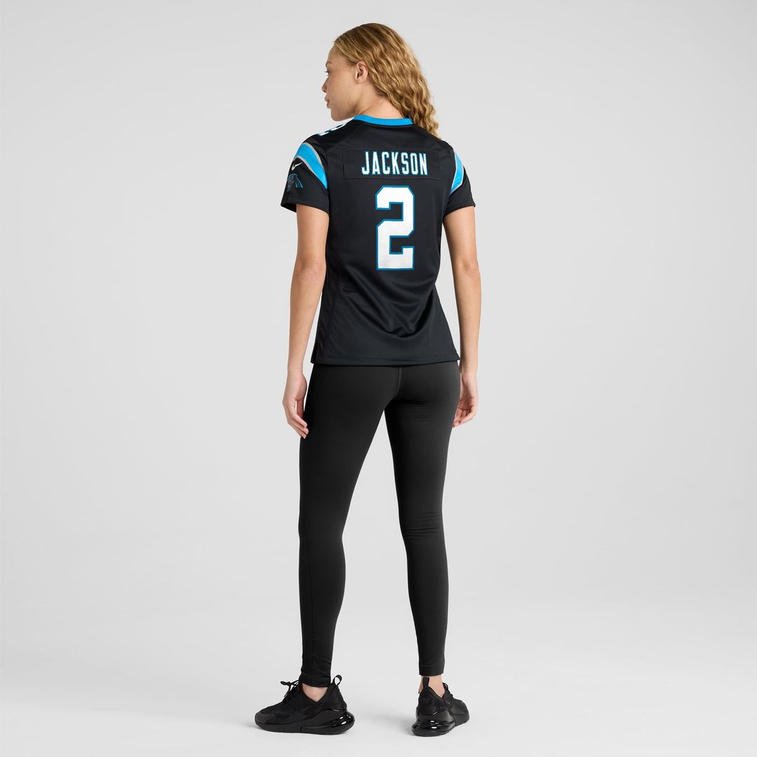 Women's Nike Carolina Panthers Mike Jackson Black Game NFL Jersey