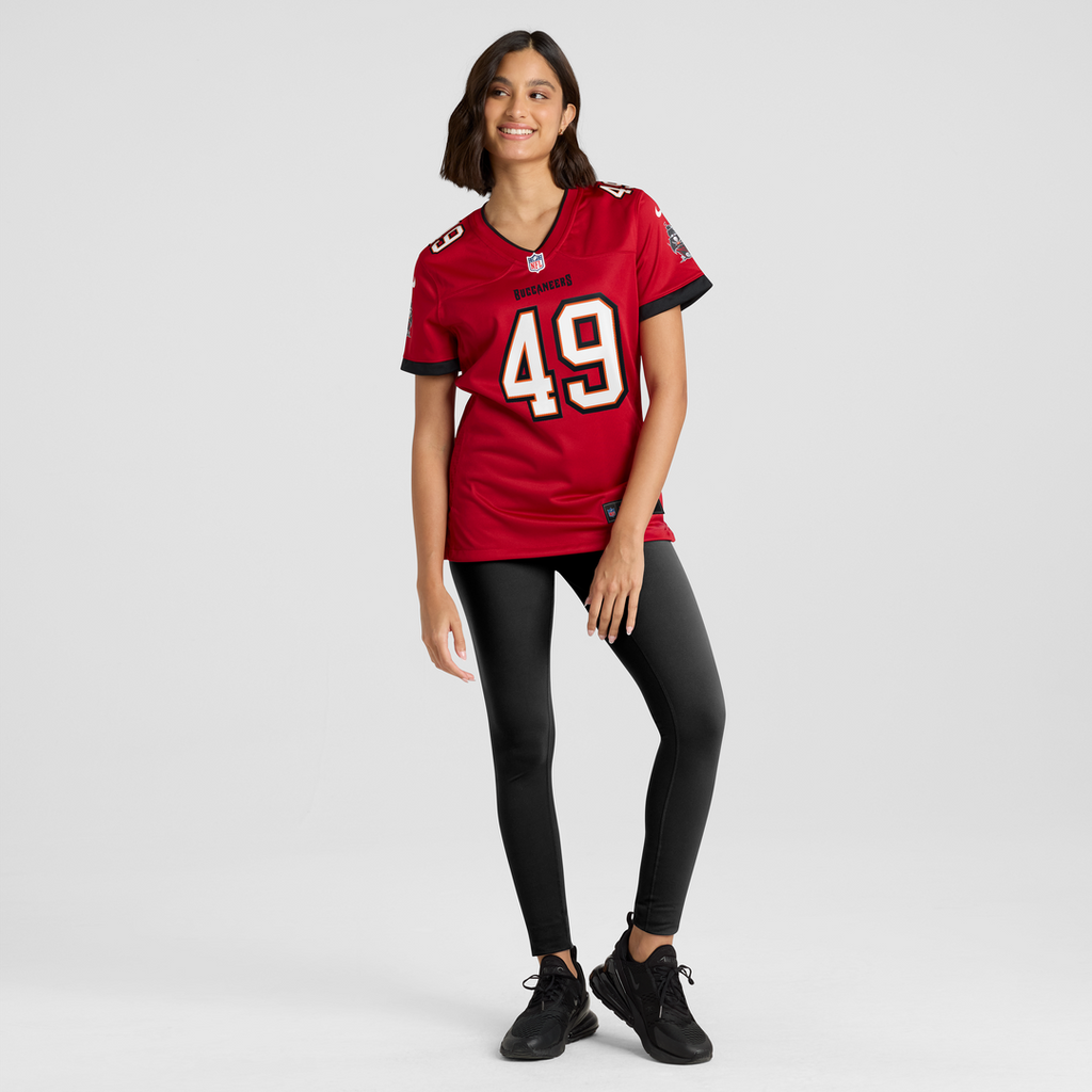 Women's Nike Tampa Bay Buccaneers Owen Wright Red Team Game NFL Jersey