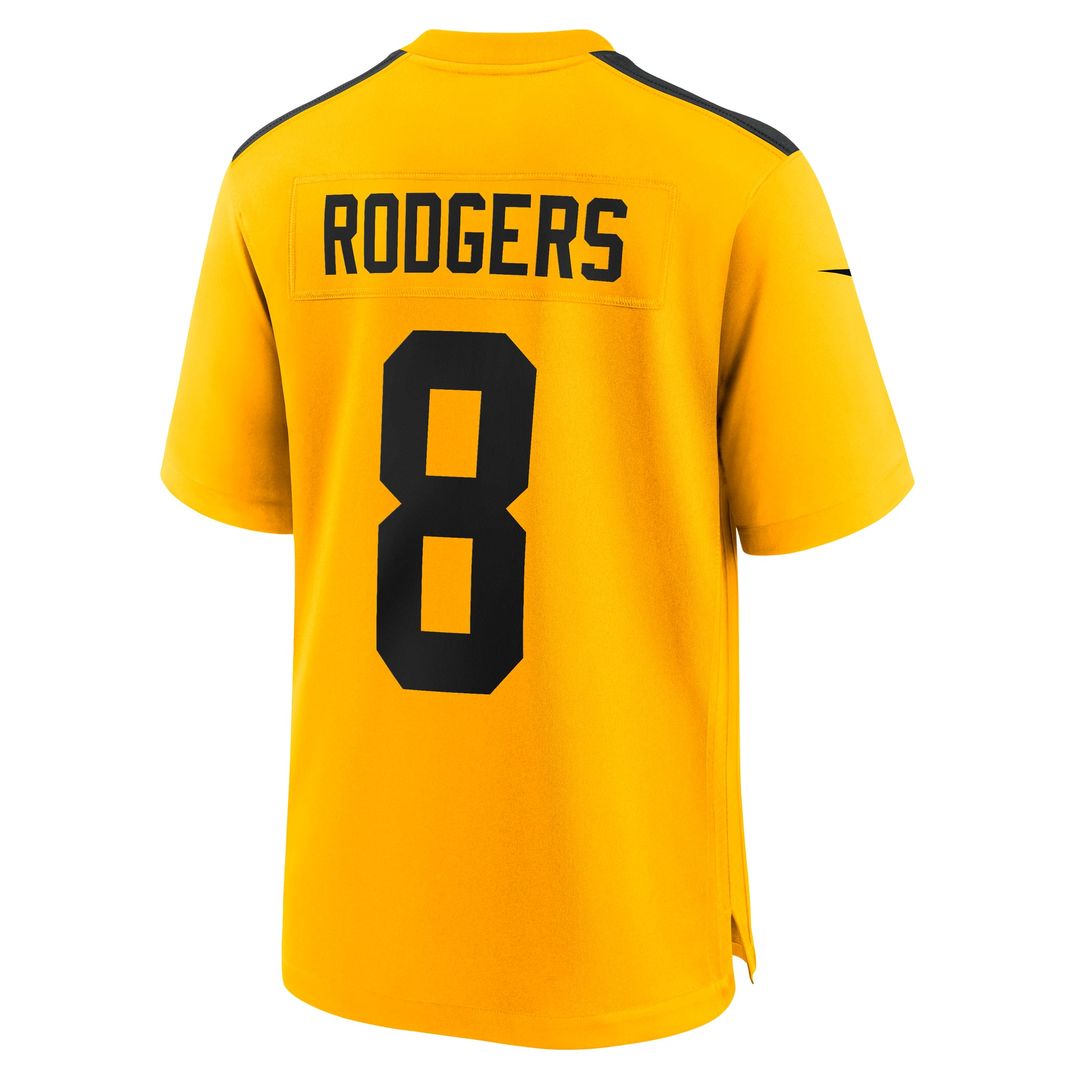 Men's Nike Pittsburgh Steelers Aaron Rodgers Gold Alternate 1933 Throwback Game NFL Jersey