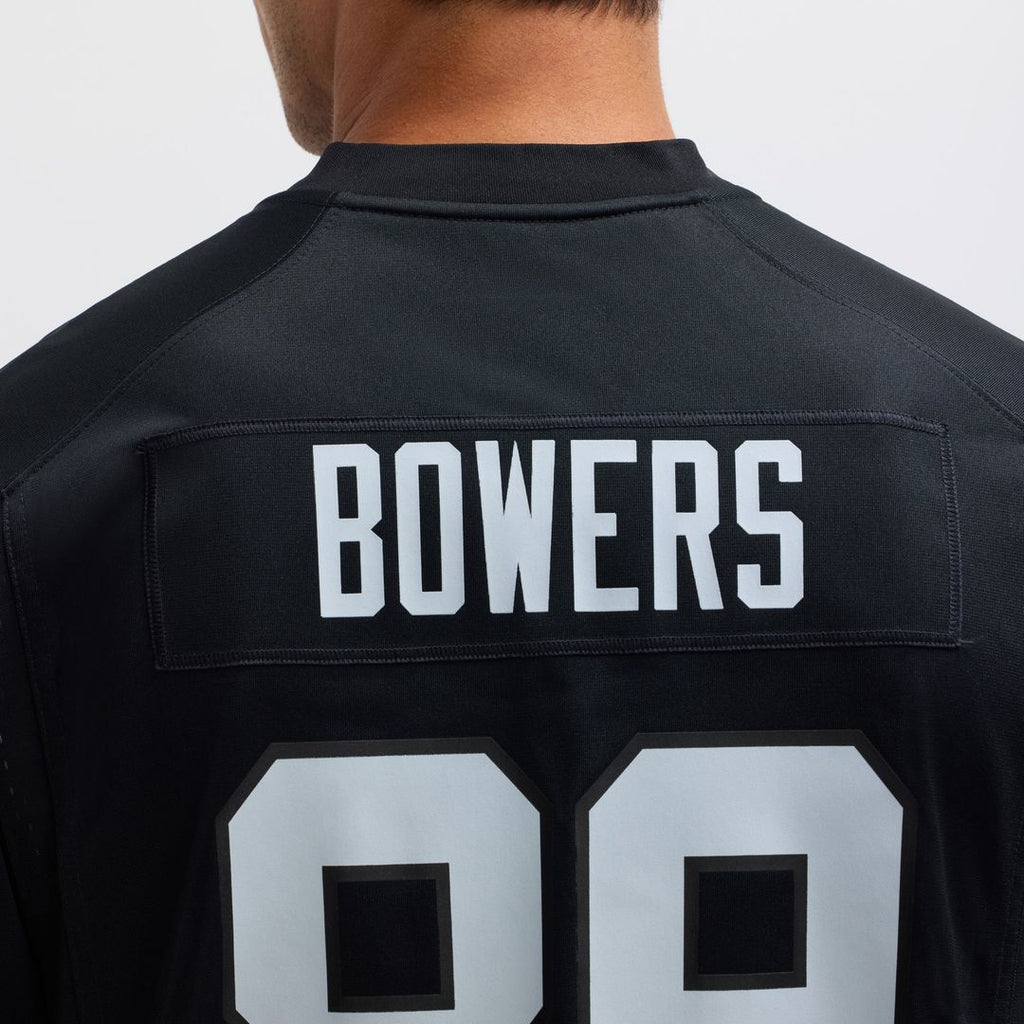 Men's Nike Las Vegas Raiders Brock Bowers Black Player Game NFL Jersey