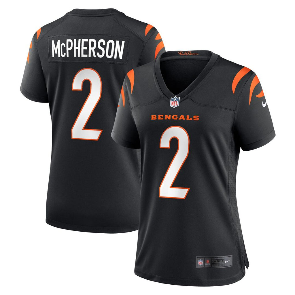 Women's Nike Cincinnati Bengals Evan McPherson Black Game NFL Jersey