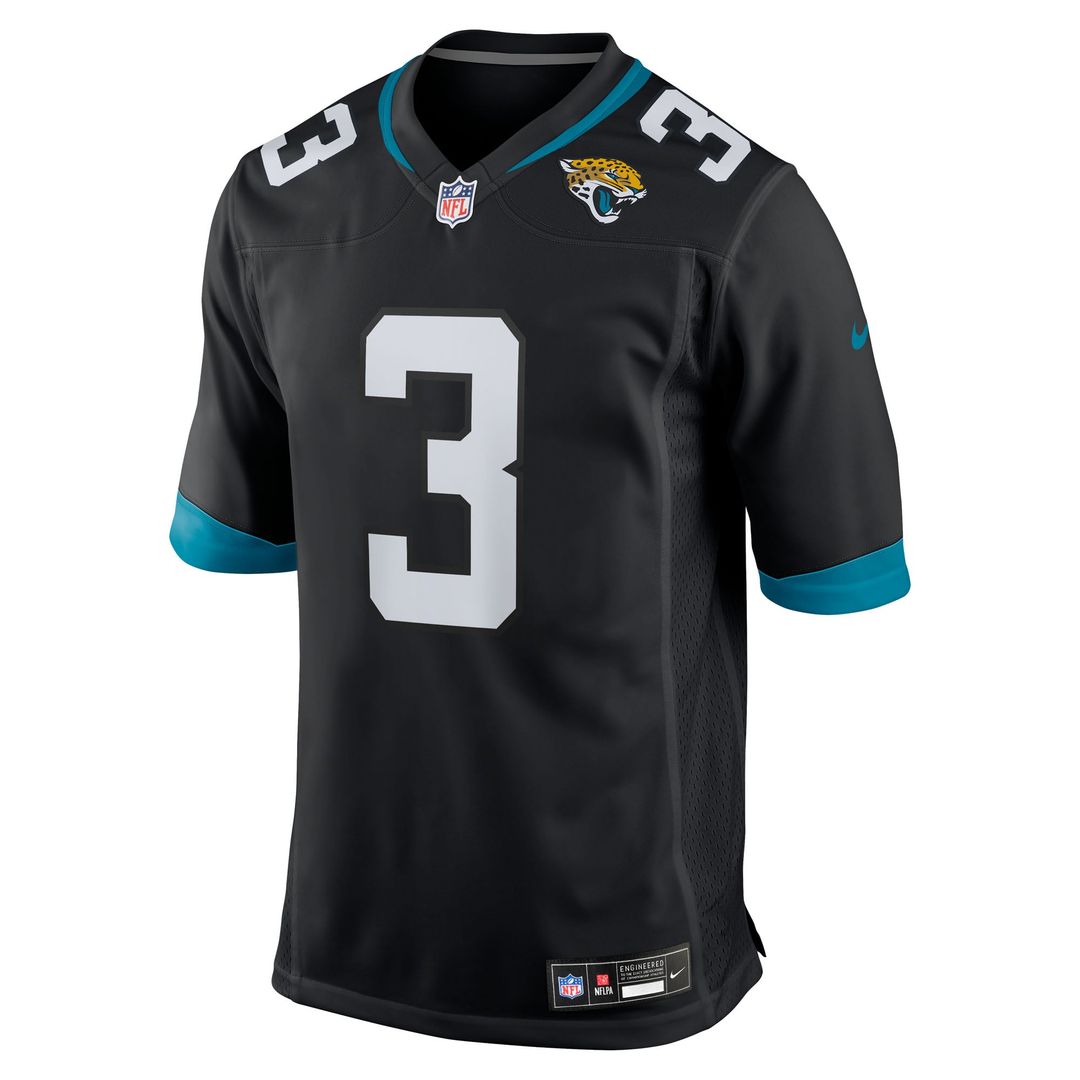 Men's Nike Jacksonville Jaguars Jakobi Meyers Black Alternate Game NFL Jersey