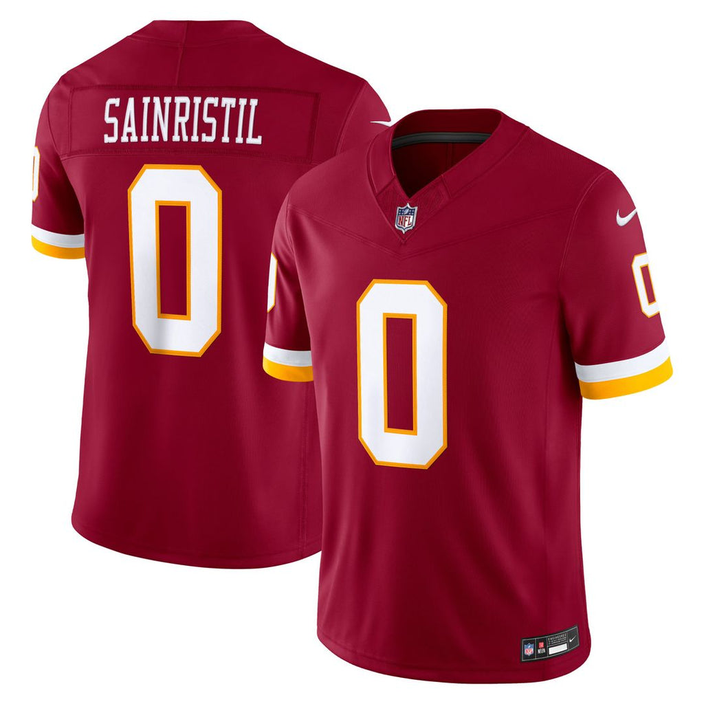 Men's Nike Washington Commanders Mike Sainristil Burgundy Team Vapor F.U.S.E. Stitched Limited NFL Jersey