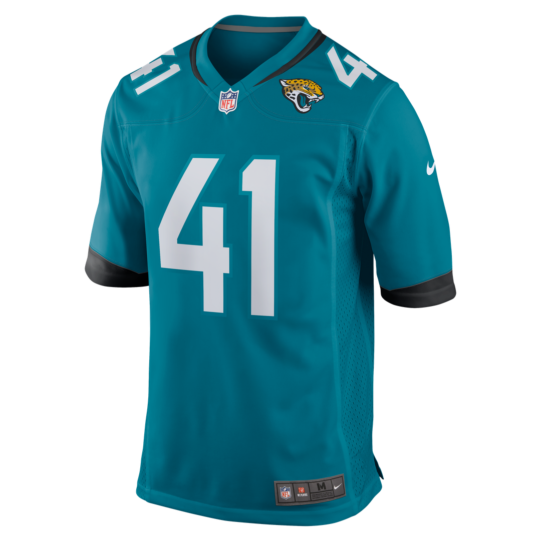 Men's Nike Jacksonville Jaguars Josh Hines-Allen Teal Player Game NFL Jersey