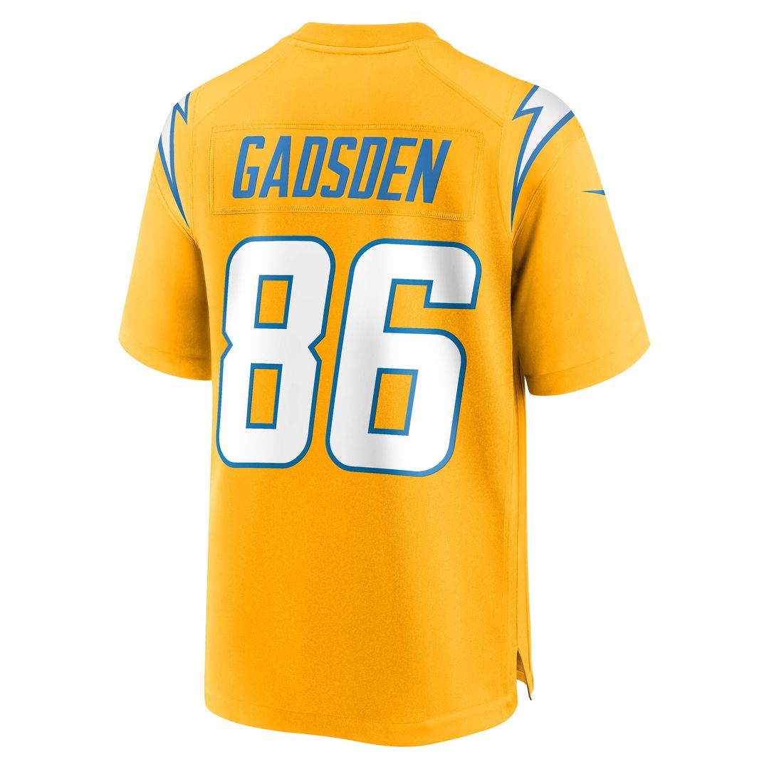 Men's Nike Los Angeles Chargers Oronde Gadsden Gold Alternate Charger Power Game NFL Jersey