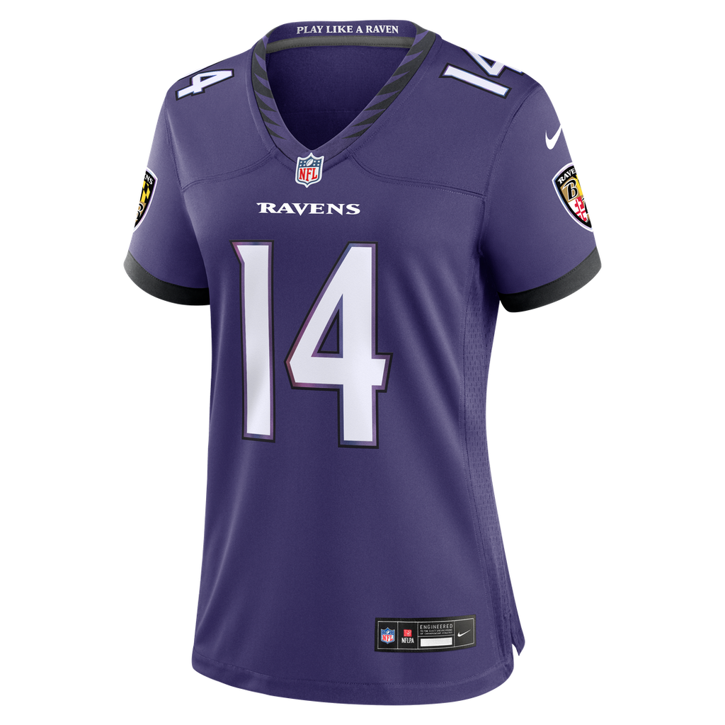 Women's Nike Baltimore Ravens Kyle Hamilton Purple Team Game NFL Jersey