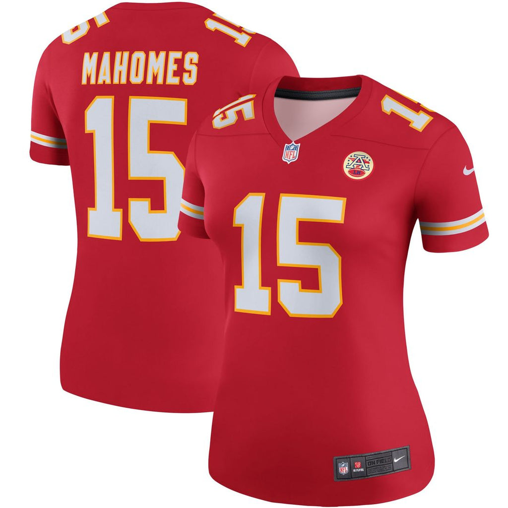 Women's Nike Kansas City Chiefs Patrick Mahomes Red Legend Player NFL Performance Top