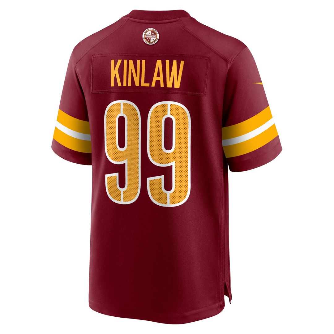 Men's Nike Washington Commanders Javon Kinlaw Burgundy Team Game NFL Jersey