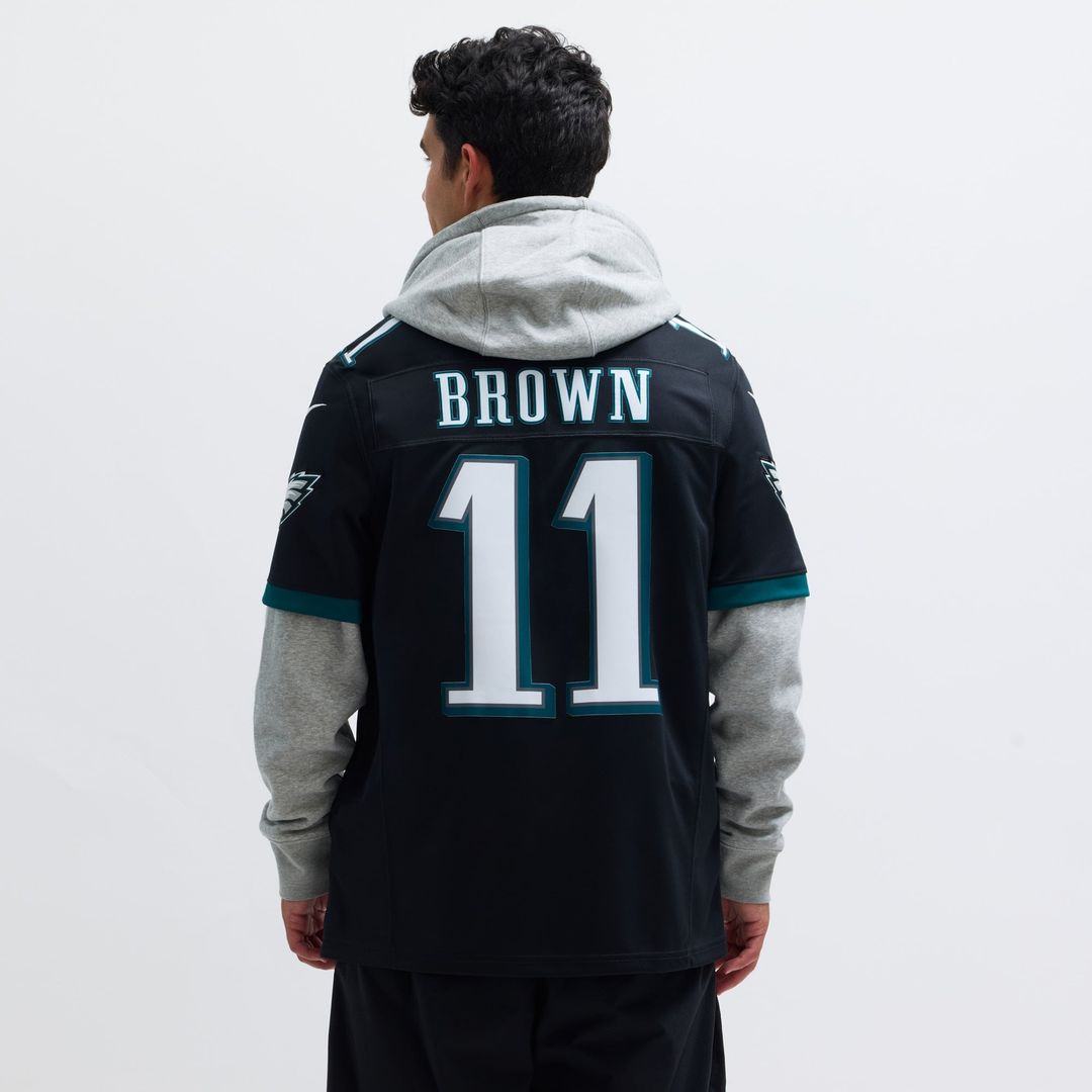 Men's Nike Philadelphia Eagles A.J. Brown Black Alternate Vapor F.U.S.E. Limited NFL Jersey