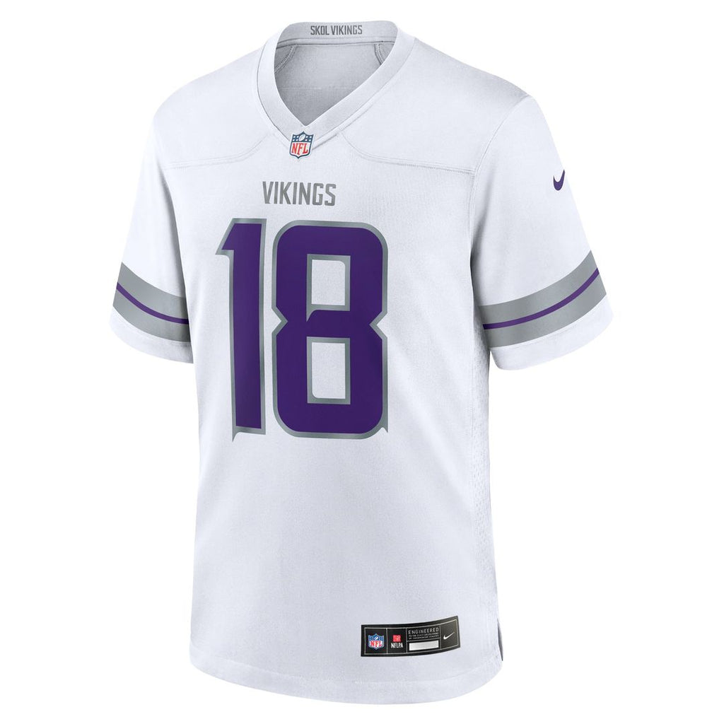 Men's Nike Minnesota Vikings Justin Jefferson Purple Classic Player Game NFL Jersey